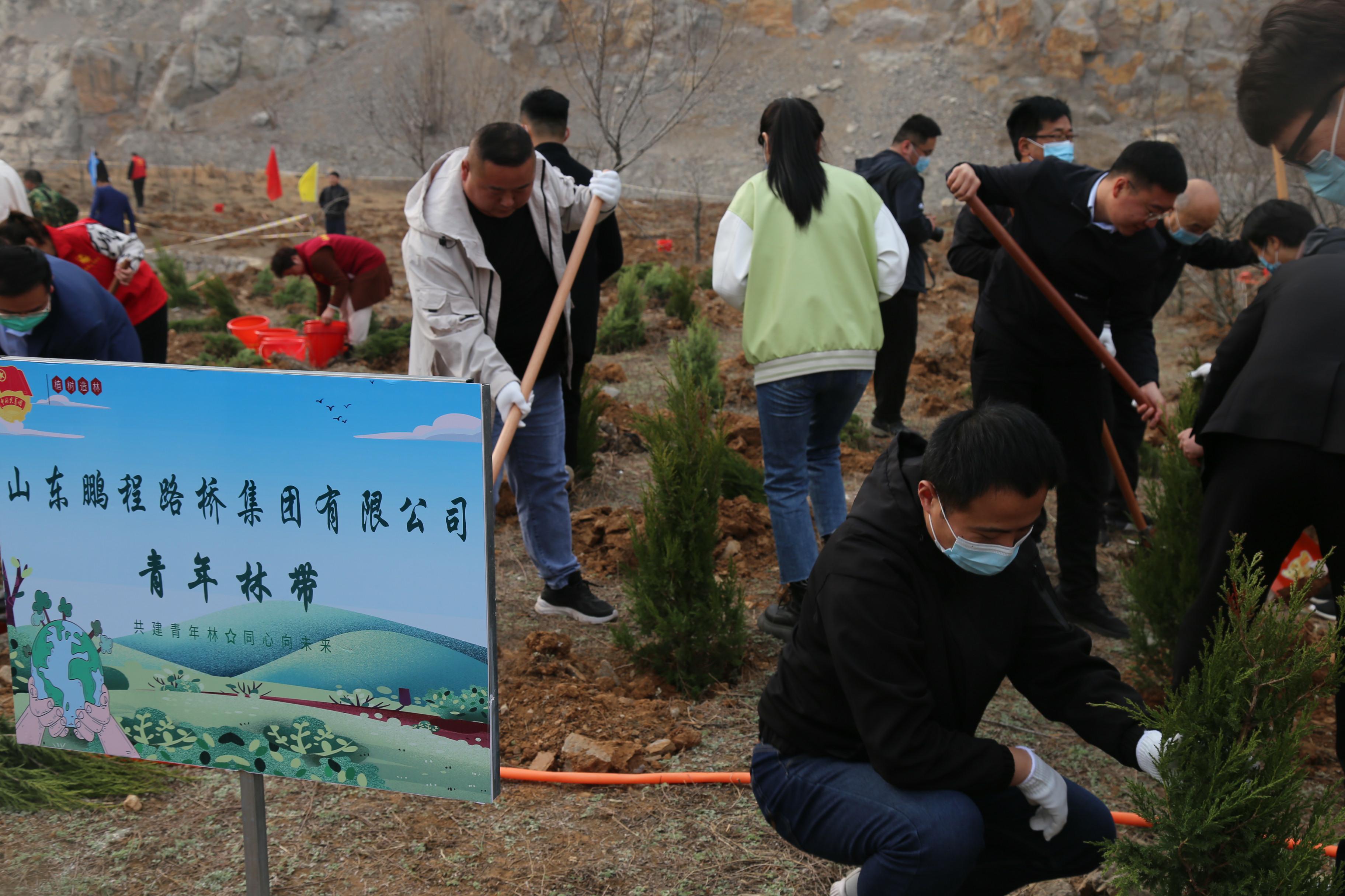 “共筑青年林 同心向未来” ---鹏程集团在行动(图4)